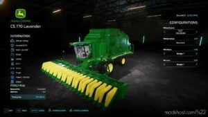 FS22 John Deere Combine Mod: CS 770 Lavendel Edition V0.5 (Image #2)