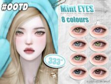 333-Mint Eyes for Sims 4