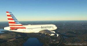 MSFS 2020 A319 Livery Mod: American Airlines A319Ceo Lvrf N9011P (Image #2)