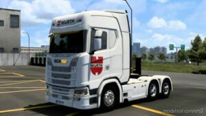 Skin Scania R 2016 Würth [1.40 – 1.46] for Euro Truck Simulator 2