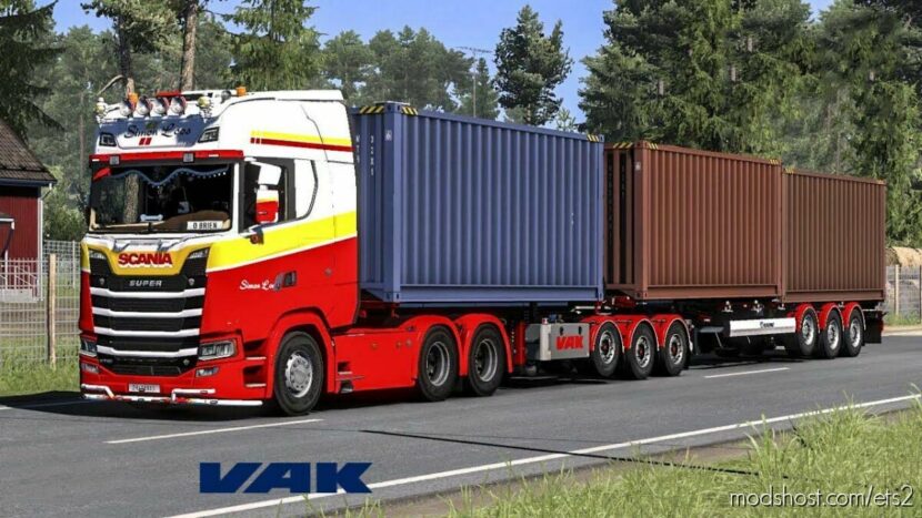 VAK Full Trailers Addon by Kast v2.5.5 for Euro Truck Simulator 2