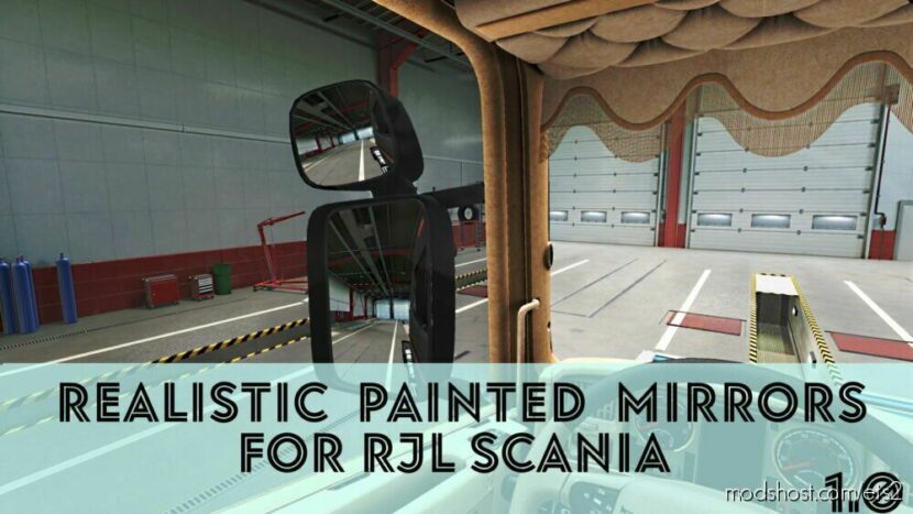 Realistic Painted Mirrors For RJL Scania for Euro Truck Simulator 2