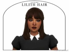 Lilith Hair (Patreon) for Sims 4