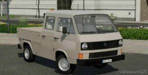 FS22 Volkswagen Vehicle Mod: VW T3 Double Cabin (Image #4)