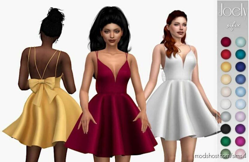Joely Dress for Sims 4