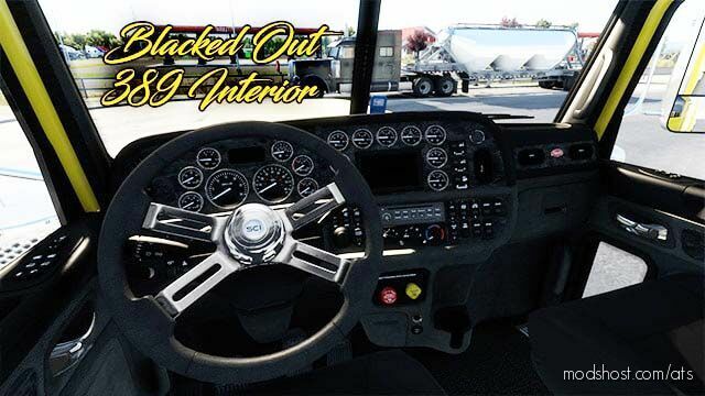 Full Black Interior – 389 for American Truck Simulator
