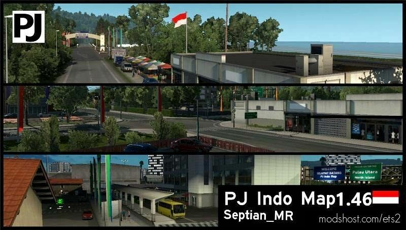 PJ Indo Map v1.46 for Euro Truck Simulator 2