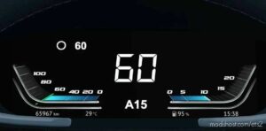 ETS2 DAF Mod: 2021 (Xg/Xg+) Dashboard V1.5 (Image #3)