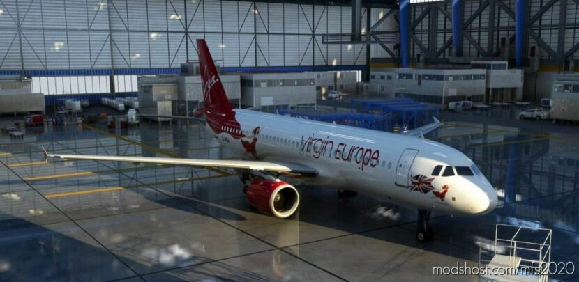 Fenix A320 Virgin Europe Fearless Lady (G-Vfea) Fictional for Microsoft Flight Simulator 2020