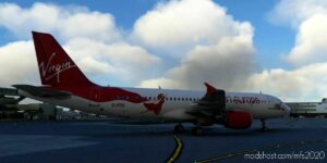 MSFS 2020 Virgin Livery Mod: Fenix A320 Virgin Europe Fearless Lady (G-Vfea) Fictional (Image #2)