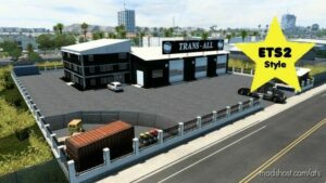 TRANS-ALL Garage small ETS2-Style v1.46.2 for American Truck Simulator