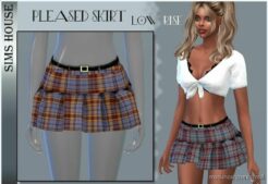Pleased Skirt LOW Rise for Sims 4