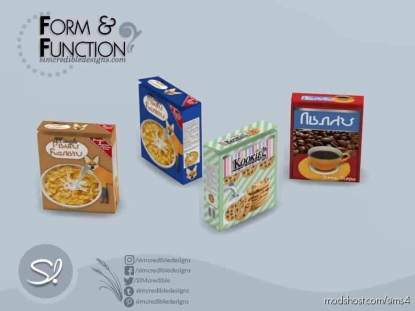 Form And Function Food BOX for Sims 4