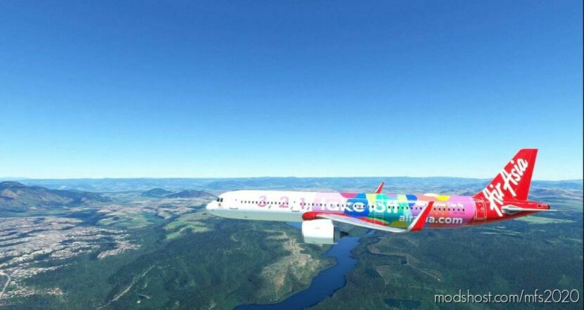 AIR Asia A321Neo 3,2,1, Take OFF 8K for Microsoft Flight Simulator 2020