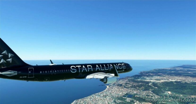 AIR NEW Zealand Star Alliance Black A321Neo 8K for Microsoft Flight Simulator 2020