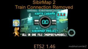 SibirMap 2 Train Connection Removed v1.0 1.46 for Euro Truck Simulator 2