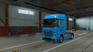 TCF Transports Crouzet Freres – Mercedes Actros Giga Space Paint JOB for Euro Truck Simulator 2