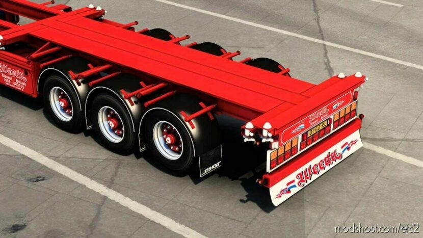 Weeda D-Tec Container Trailer v1.46 for Euro Truck Simulator 2
