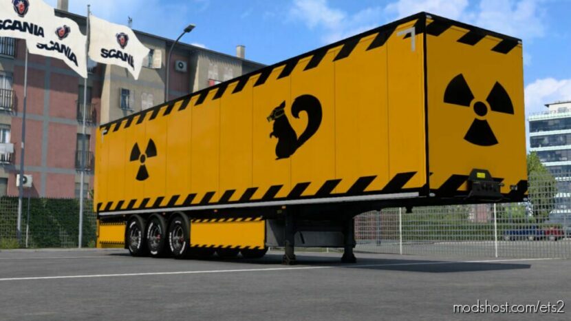 Trailer Nuclear Signs Skin for Euro Truck Simulator 2