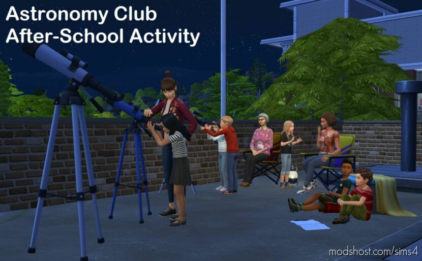 Astronomy Club After-School Activity for Sims 4