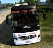 ETS2 Mercedes-Benz Bus Mod: MB Travego 16 V2 Çorlu Travel 1.46 (Image #2)