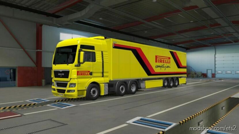 Manetdev – Pirelli Trailer + Truck for Euro Truck Simulator 2