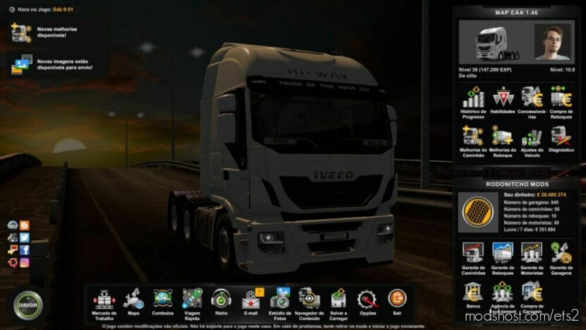 Profile Map EAA 2.0 [1.46] for Euro Truck Simulator 2