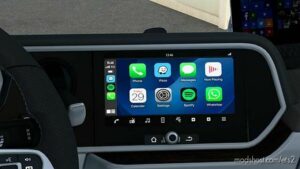 ETS2 Interior Mod: Apple CarPlay for DAF 2021 v1.1 1.46 (Image #2)