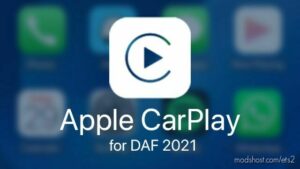 ETS2 Interior Mod: Apple CarPlay for DAF 2021 v1.0.2 1.46 (Image #4)