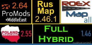 Full Hybrid Road Connection Updated [1.46] for Euro Truck Simulator 2