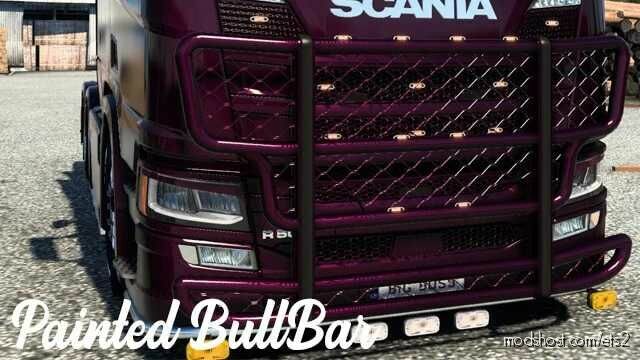 Painted Bull BAR for Euro Truck Simulator 2