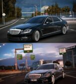 ETS2 Mercedes-Benz Car Mod: Mercedes Benz S65 AMG W221 1.52 (Featured)