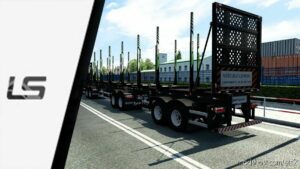 ETS2 Trailer Mod: Metalesp Tri-Trem Florestal XForce v0.2 1.46 (Image #4)