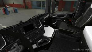 ETS2 Scania Mod: Black & White Interior For Scania S & R 2016 (Image #2)