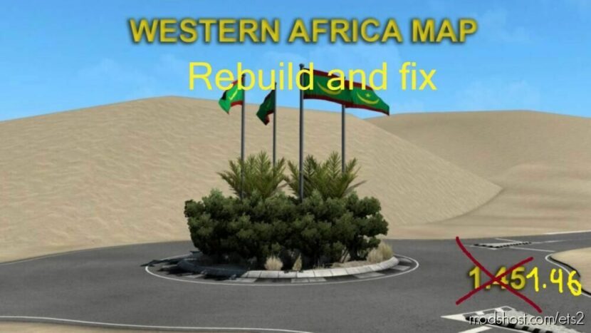 West Africa Map [1.46] for Euro Truck Simulator 2