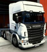 ETS2 Scania Mod: RJL Topline Interior + Exterior Blue Danish Plush (Image #2)