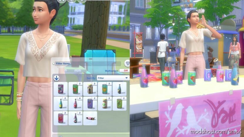 Inventory Upgraded: Grab A Bottle for Sims 4