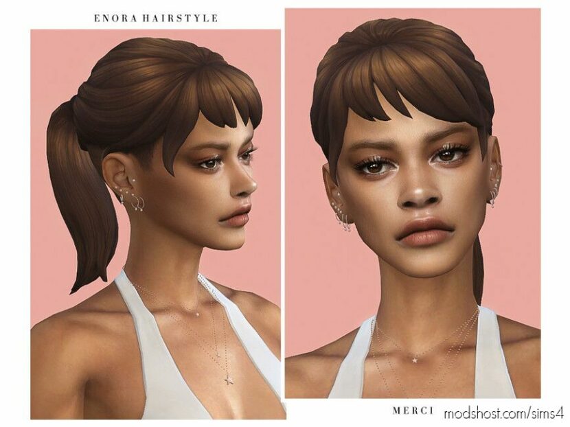Enora Hairstyle for Sims 4