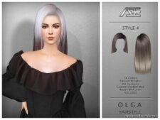 Olga – Style 4 (Hairstyle) for Sims 4