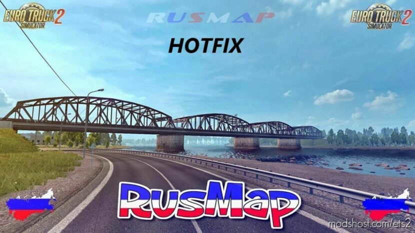 Rusmap 2.46.2 Hotfix v1.0 for Euro Truck Simulator 2