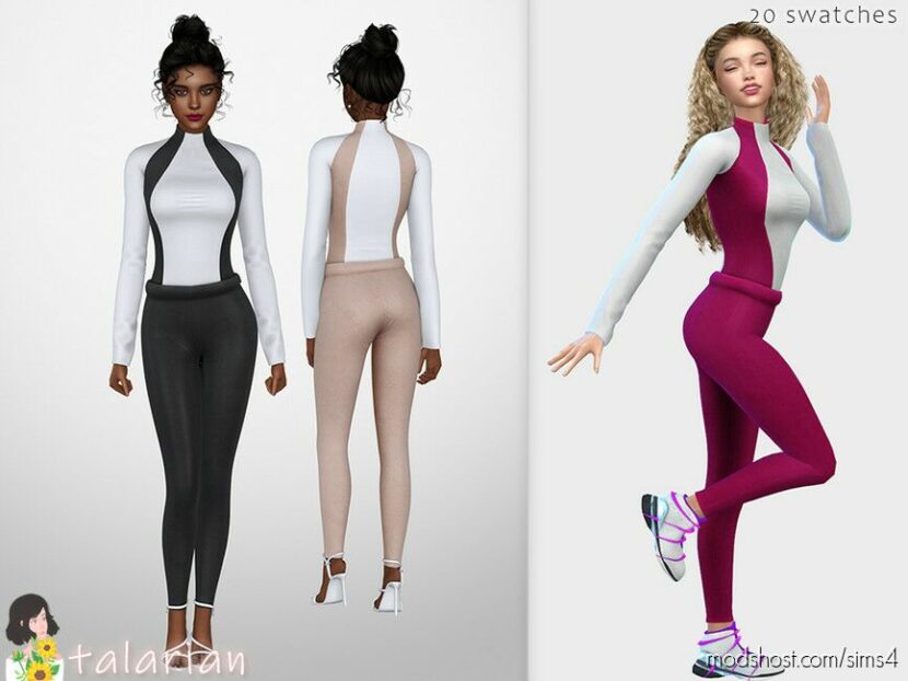 Ryleigh Leggings And A Shirt With Long Sleeves for Sims 4