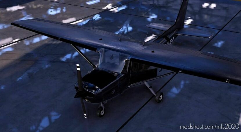Jplogistics Cessna 152 Bare Metal 24 Skin for Microsoft Flight Simulator 2020
