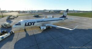 MSFS 2020 Embraer Livery Mod: FSS – E-Jets 175 LOT Polish Airlines V1.2 (Image #2)