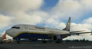 MSFS 2020 737-800 Mod: Ryanair Older/Retro Livery 737-800 (Ei-Css) (Image #2)