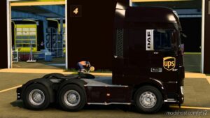 ETS2 DAF Mod: Skin DAF XF Euro 6 UPS 1.40-1.46 (Image #2)