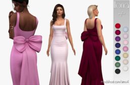 Ilona Gown Dress for Sims 4