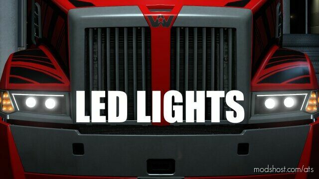 LED headlight for Western Star 5700XE v1.0 for American Truck Simulator