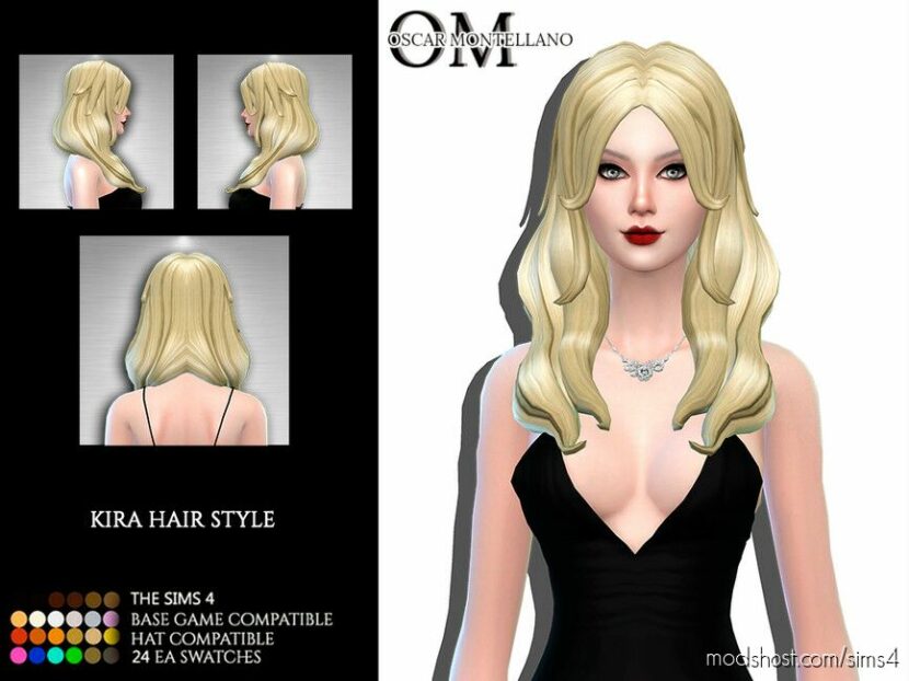 Sims 4 Female Mod: Kira Hairstyle (Featured)