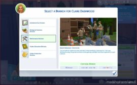 Sims 4 Elder Career Mod: Granite Falls Park Employee (Image #4)