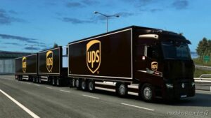 Skin VAK Trailers UPS By Rodonitcho Mods [1.40-1.46] for Euro Truck Simulator 2